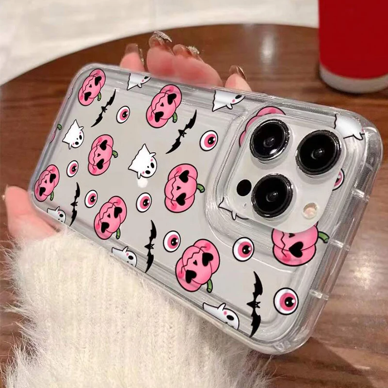 Halloween Phone Case Pumpkin Cover For IPhone 17 Pro Max, 16e, 15, 14, 13 & Samsung S26 Ultra, S25 FE, A57, A56, Pixel 10, 9A