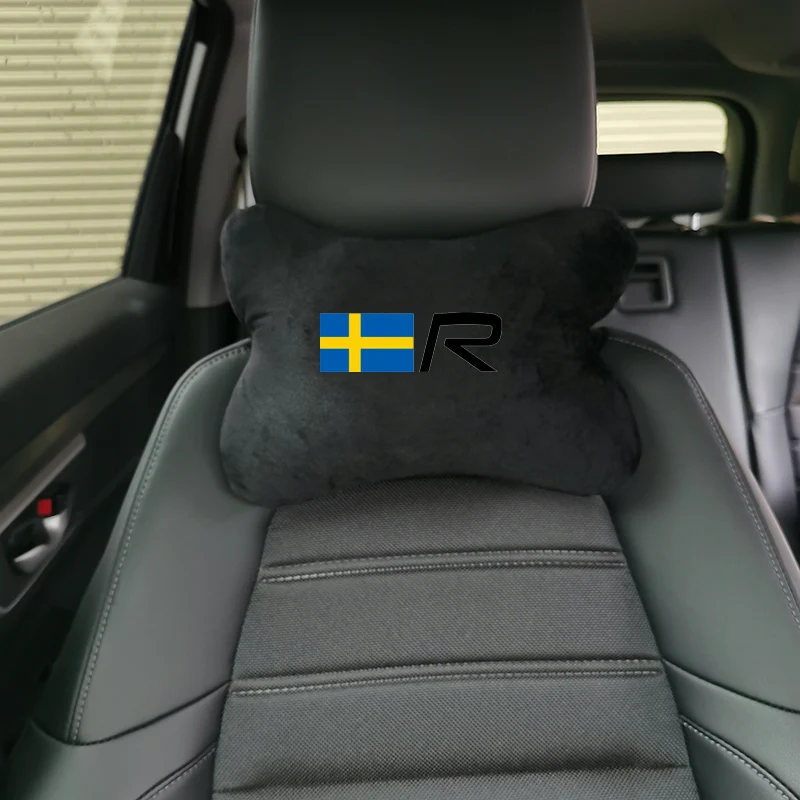 Car Pillow Car Seat Headrest Auto Neck Pillow For Volvo R XC40 XC60 XC70 XC90 AWD V60 V70 V90 S60 S80 S90 C30 C70 RDESIGN car pillow car headrest memory foam pillow car neck pillow