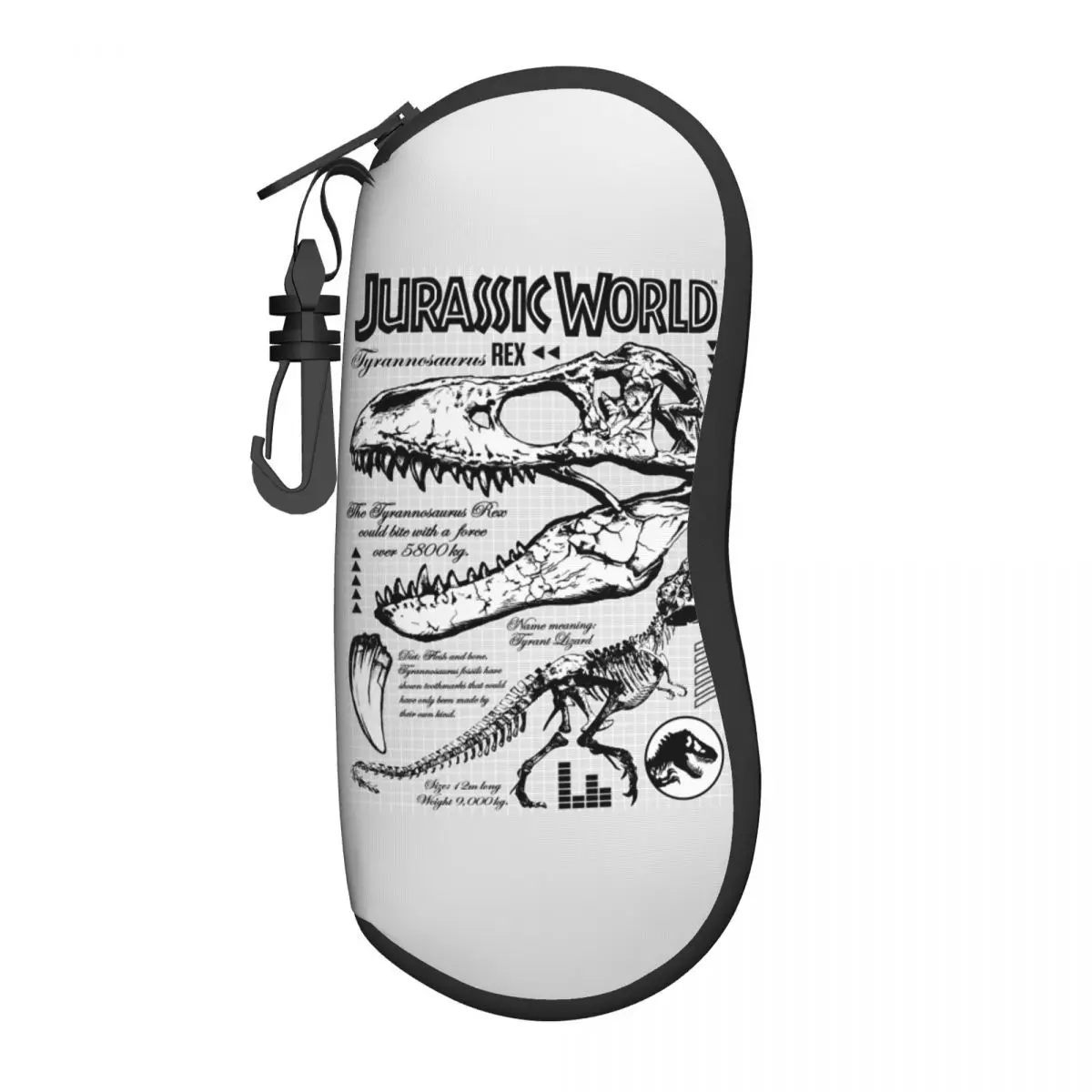 Jurassic Park Tyrannosaurus Bone Glasses Case Uomo Donna Portable Eyewear Storage Box Office Glasses Box