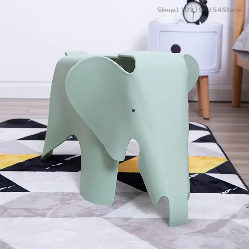 Elephant children's chair kindergarten cute Nordic plastic stool baby color toy stool household