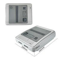 RETROAD-Console de jeu super rétro SFC52HD, jeu SDavid/SNES, cartouche de jeu, deux thorac, 350 jeux gratuits, carte, taille originale 4