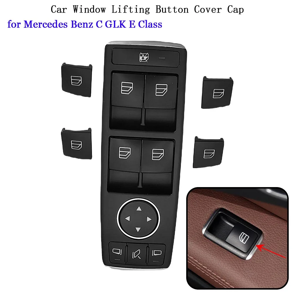 3x Centrale Console Volume Su Bottone Cover for Mercedes-Benz C GLK