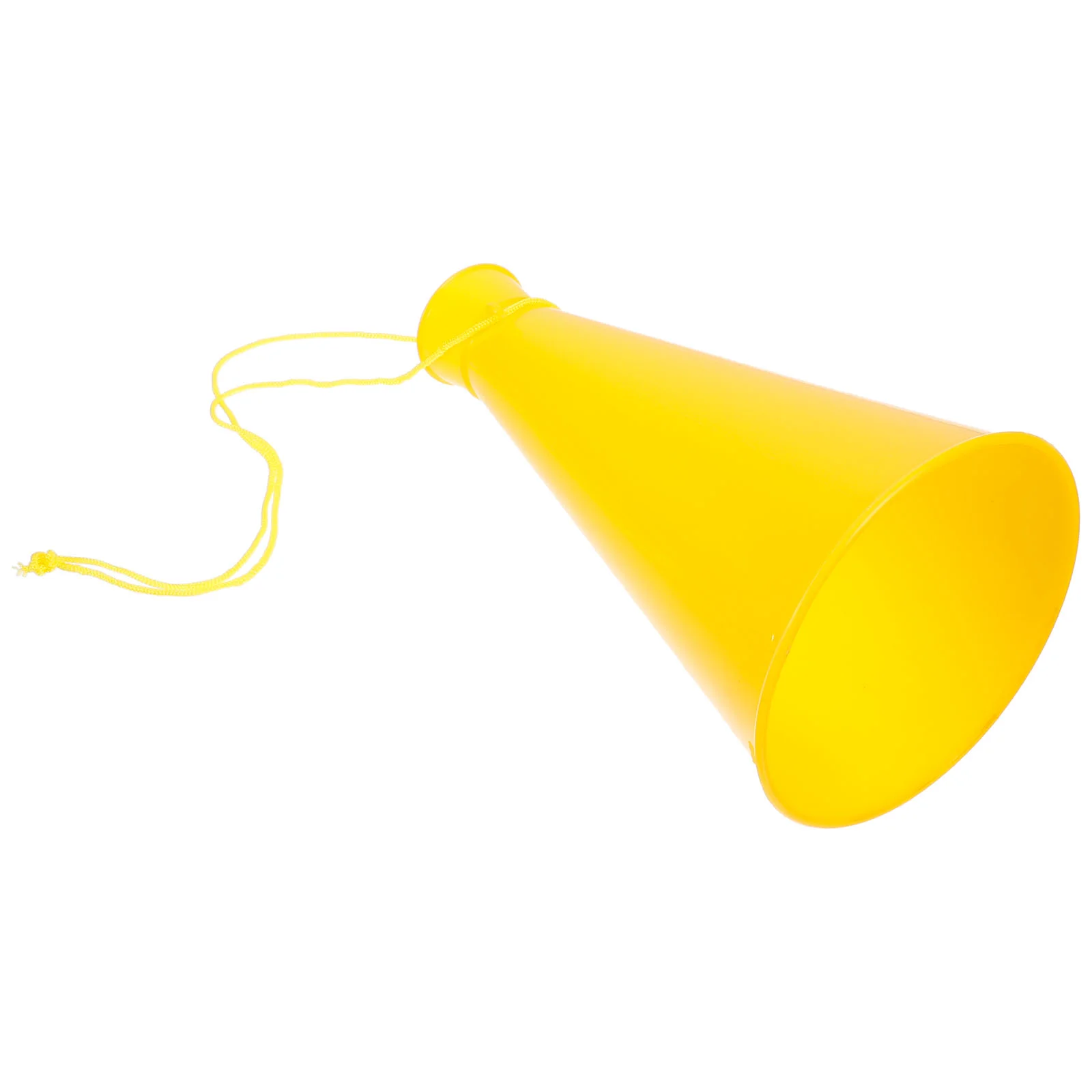 Cheer Horn Plastic Party Horns Yellow Noise Maker Toy Megaphones Cheering Props for Fans Versatile Use at Parties Ceremonies