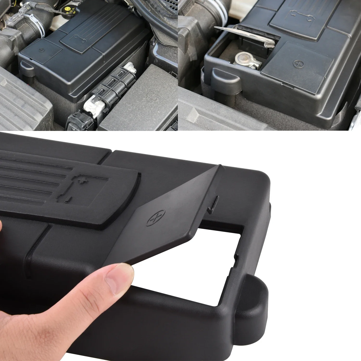 Osłona przeciwpyłowa akumulatora silnika pokrywa wodoodporny ochronny elektrody ujemnej do Skoda Kodiaq Octavia 5E A7 VW Tiguan L - 2019