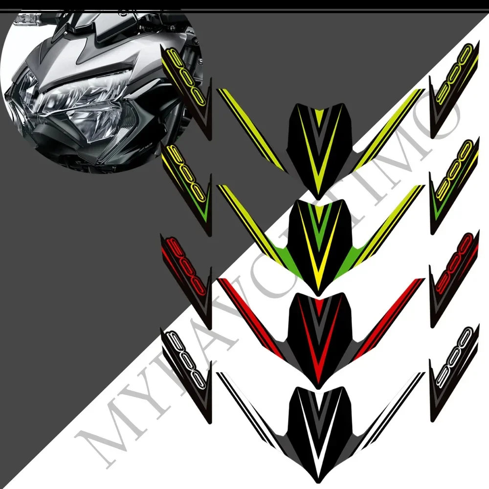 For Kawasaki Z 900 Z900 2015-2021 Motorcycle Front Fairing Fender Stickers Decals