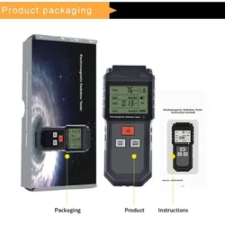 Handheld Digital Electromagnetic Radiation Tester - EMF Meter for Household Electronics (ET825)