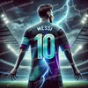 Messi Printed Men's Sports Football Shirt, Breathable, Sweat Wicking And Comfortable For Daily Football Matches And Training 3