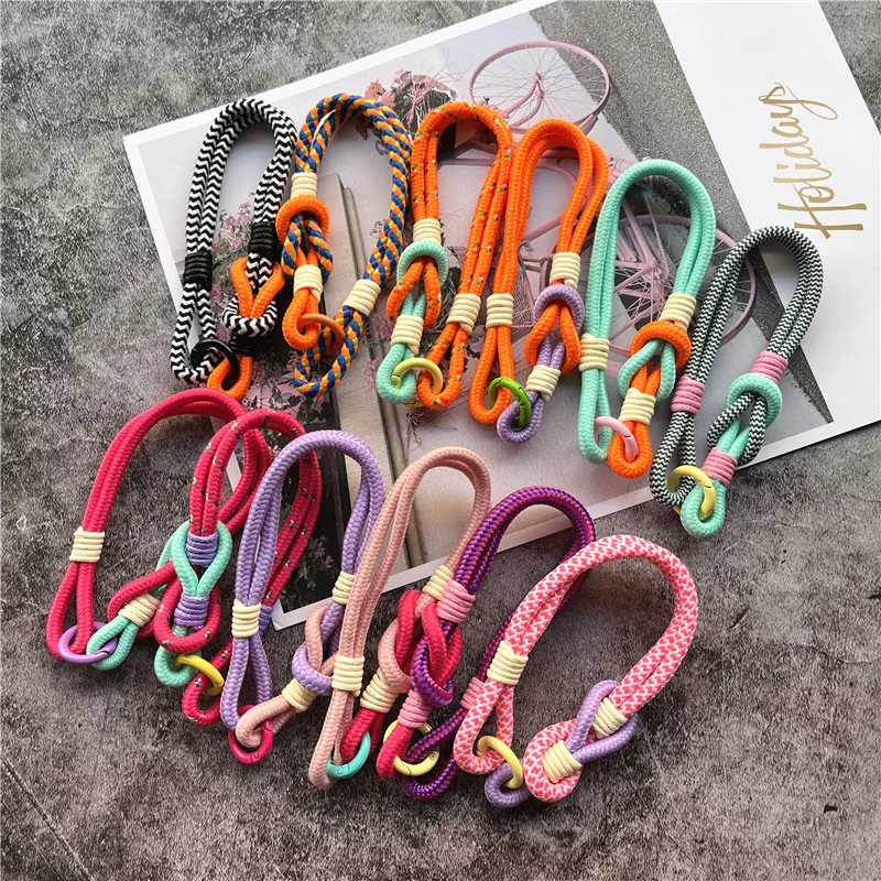 Wrist Strap for Phone Charm Luxury Cell Accessories with Patch Key Lanyards Exquisite Bracelet Telephone Jewelry Rope Keychain