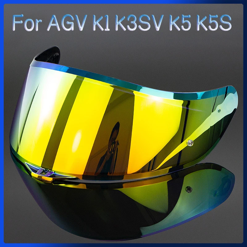 Casco Moto Full Visor Full Face Per Agv K1 K3Sv K5 K5S Uv Anti-Scratch Wind Shield Occhiali Visiera Accessori Moto