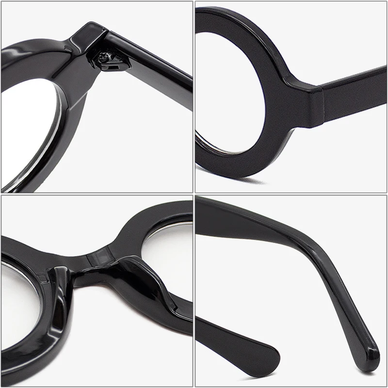 Eyeglasses Frames Optical Glasses Retro Round Women Men Anti-Blu-Ray Computer Goggles