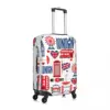 British Style Illustration Suitcase Cover Big Ben Love London Cruise Trip Vacation Useful Luggage Case Protector 3