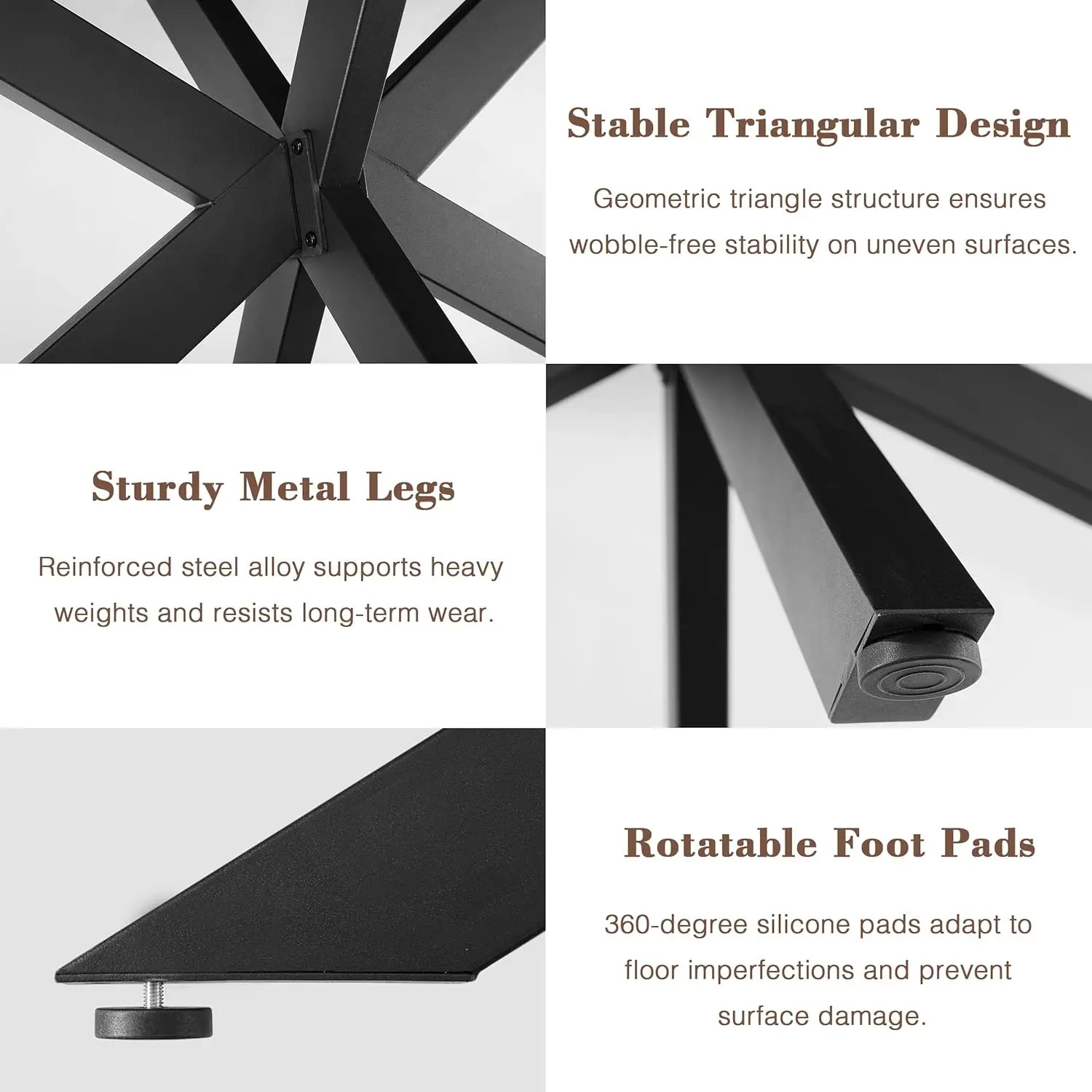 new-Extendable Dining Room Table for 4-8, 55''-70.9'' Wooden Rectangle Expandable Dining Table with Hidden Storage, Space Saving