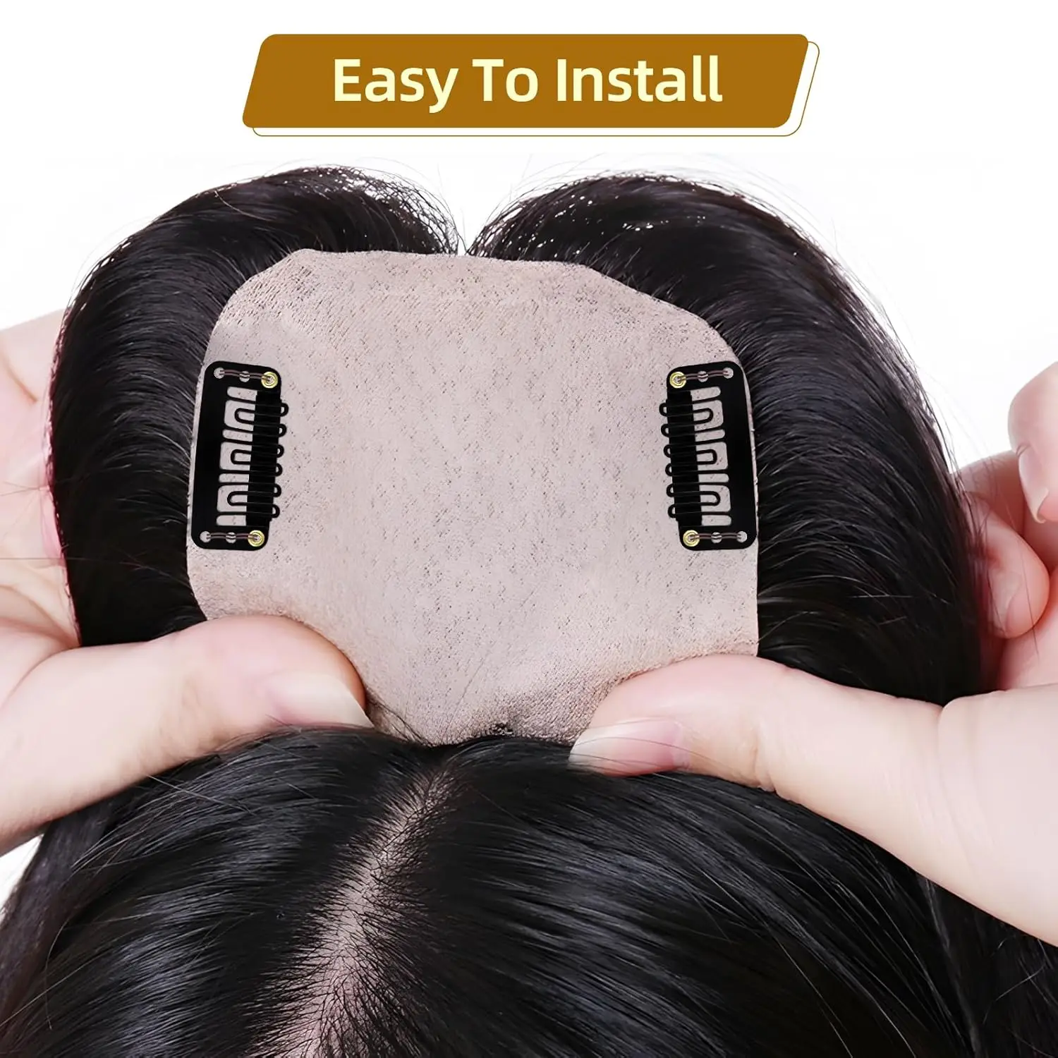 10-100Pieces Wig Clips 32mm Snap Clips For Hair Extensions I Shape Hair Clips Tools for Hair Extensions Hairpieces (Black)