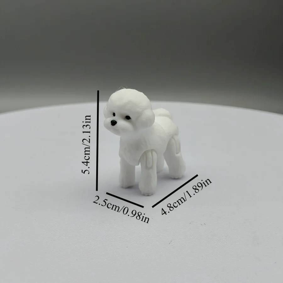 Elegant 3D Printed Poodle Statue - Versatile Dog Decoration