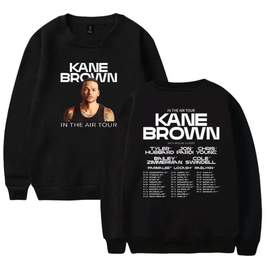 

Kane Brown in The Air Tour Oversized Hoodie Women Men O-neck Long Sleeve Crewneck Sweatshirt Casual Tracksuit Y2K Clothes