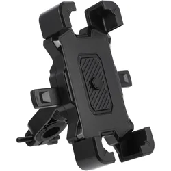 360° Rotatable Anti - Vibration Non - Slip Bike Phone Holder (Black)