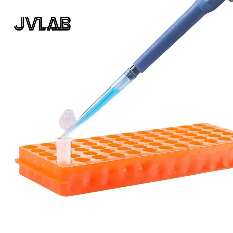 PCR Tube Holder 0.5 1.5 2 ml Laboratory Centrifuge Tube Rack 60-well Plastic EP Stand 96 Well Double-sides Use 1 / PK plastic test tubes,centrifuge tube