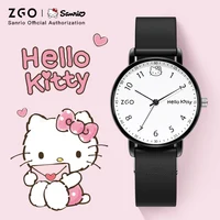 ZGO X Sanrio Hello Kitty Watch For Kids Girls Student Watches Waterproof Luminous Quartz Wristwatch Quiet Timekeeping Gift 2199