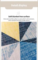 Solid Color Living Room Carpet Simple Rugs for Bedroom Decoration Maison Dirt Resistance Black Floor Mat Large Area Parlor Rug 2