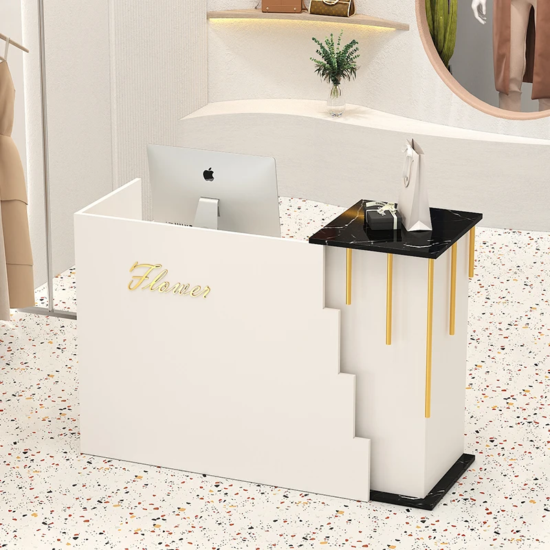 Design Counter Reception Desks Small Bar Nordic Stylish Reception Desks Beauty Salon Commercial Furniture