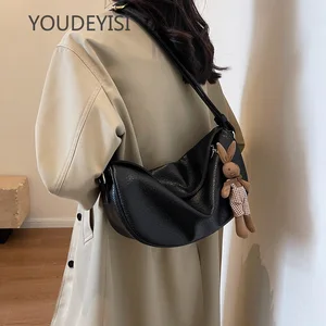 YOUDEYISI Dumpling Bag: Women's Bag, High-end Sense, Large-capacity Shoulder Bag, Messenger Commuter Simple Bag