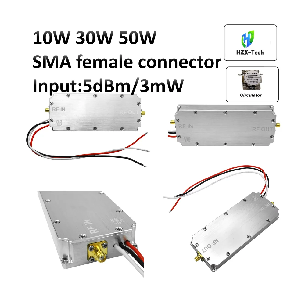 PA 10-200W 맞춤형 전력 확장형 RF 전력 증폭기 A mp L FIER 모드 28V 47dbm PA 신호 증폭 아마추어 무선 액세서리