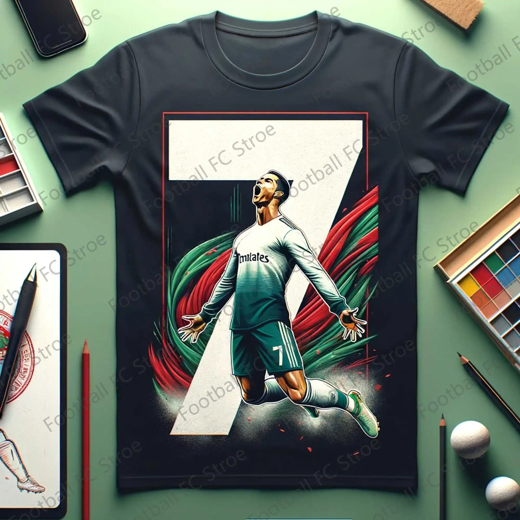 Ronaldos 7 Soccer Jersey For Kids And Adult