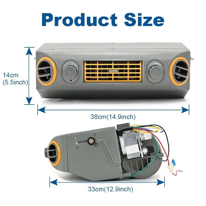 Air Conditioning A/C Evaporator Assembly Device for Trucks Vintage Cars Vans 12 Volt & 24 Volt Options