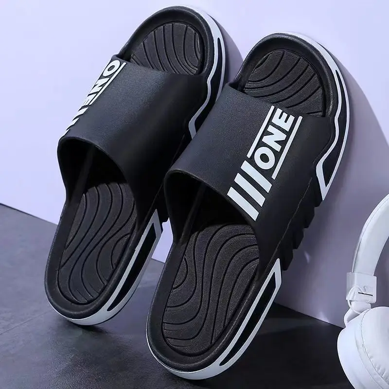 Man's Summer New Big Size Casual Slipper Soft Sole Non Slip Old People Home Slipper Bathroom Slipper Free Shipping Beach Slipper