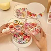 360° Rotating Makeup Organizer - Transparent, Multi-Layer Storage for Cosmetics, Hair Accessories & Jewelry - Easy Assembly 3