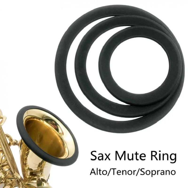 Silica Gel Sax Mute Ring Dampener Silencer for Alto / Tenor / Soprano Saxophone saxophone parts accessories