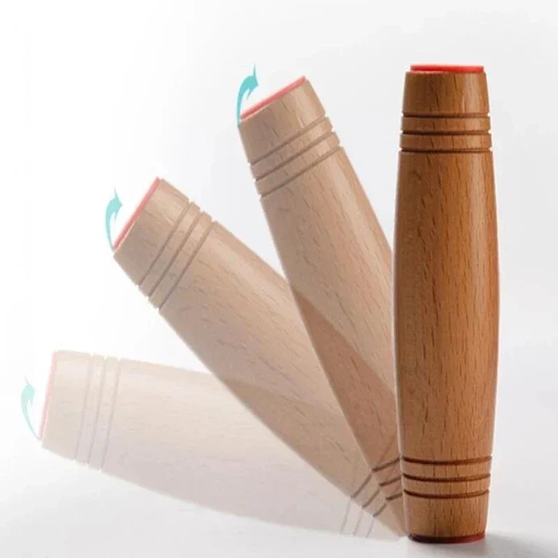 Fidget Toy Mokuru Fidget Stick Flip Stress Reliever Desk Toy Antistress Desktop Roller Toy Kururin Wood Fidget Stick Mokuru 5