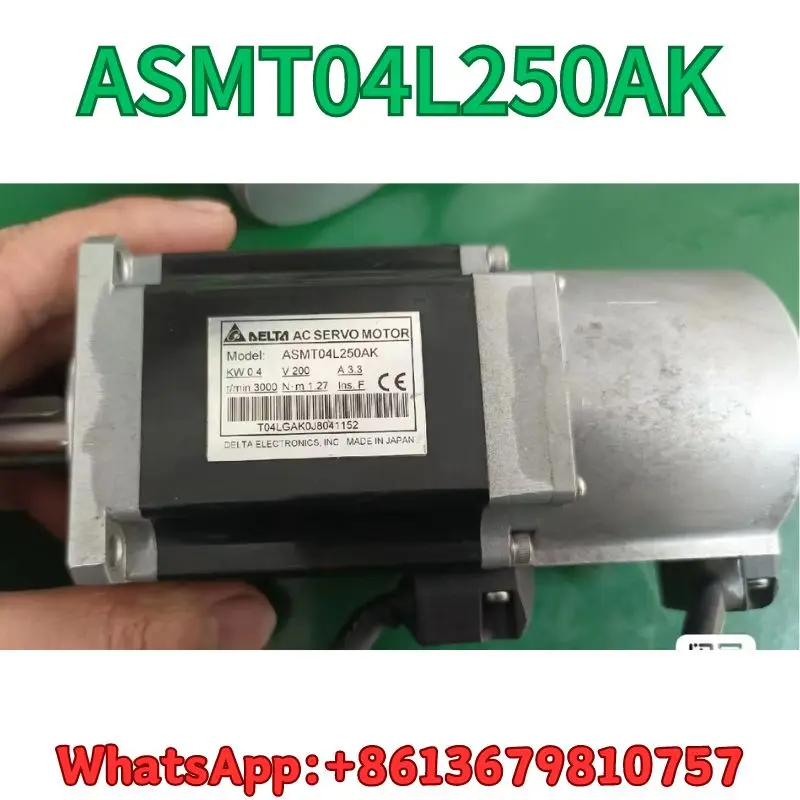 

second-hand Servo motor ASMT04L250AK 400W test OK Fast Shipping