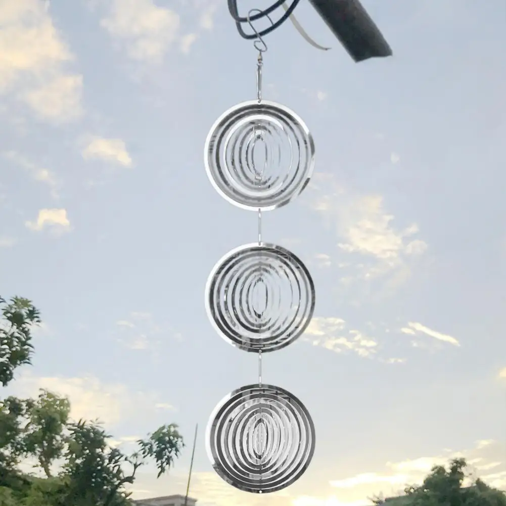 Ornamental Wind Spinner Bird Repellent Wind Spinner Reflective Metal Bird Deterrent Ornament for Outdoor for Farm
