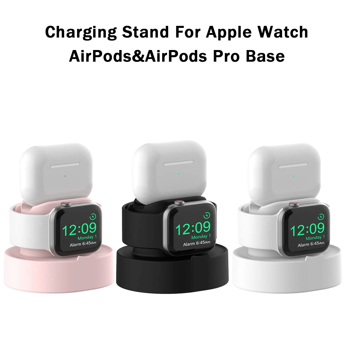 

Зарядное устройство для Apple Watch, подставка для iWatch серии 8/SE2/7/6/5/4/3/2/1 45/44/42/41/40/38 мм для AirPods и AirPods профессиональная основа