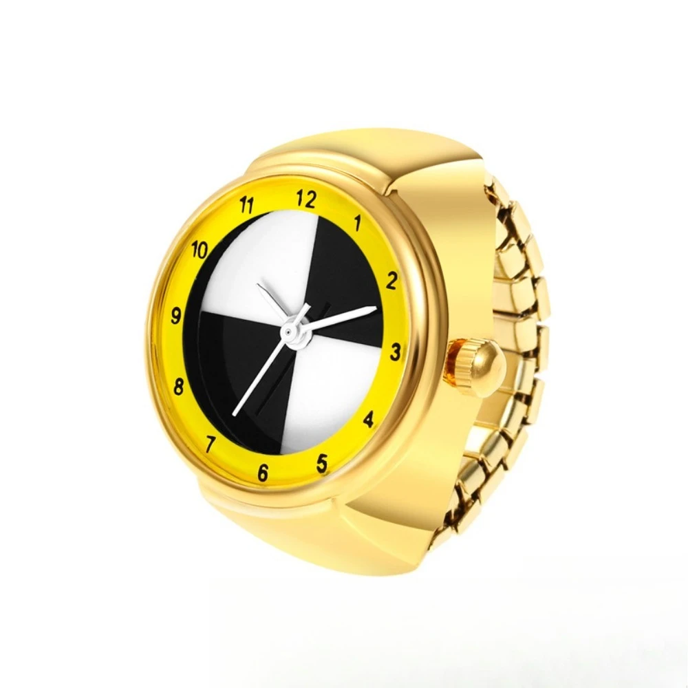 Fa hionable Mini Ring Watch with Time Di play Student Couple Watche Ring Banquet Party Jewelry