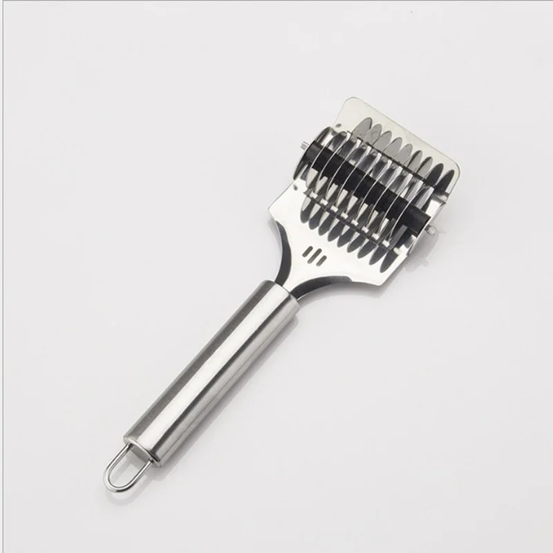 1PC Stainless Steel Spaghett Noodle Maker Lattice Roller Docker Dough Cutter Tool Kitchen helper DIY Dough cutting tool pasta making tools