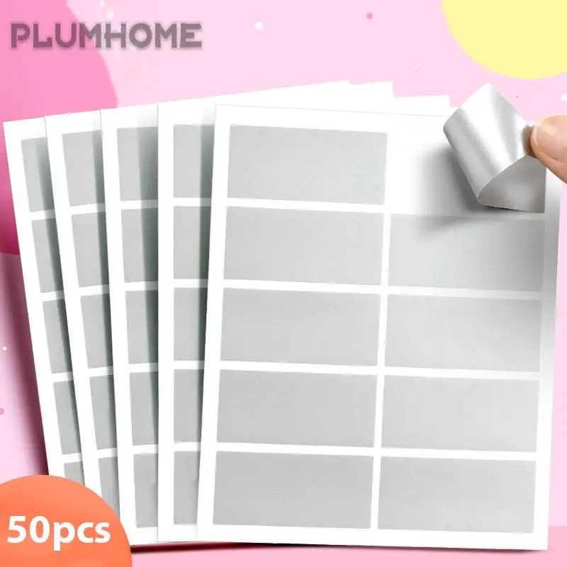 50pcs Reward Scratch Card Film Coated Stickers Scratch Off Labels diy Children's redemption vouchers