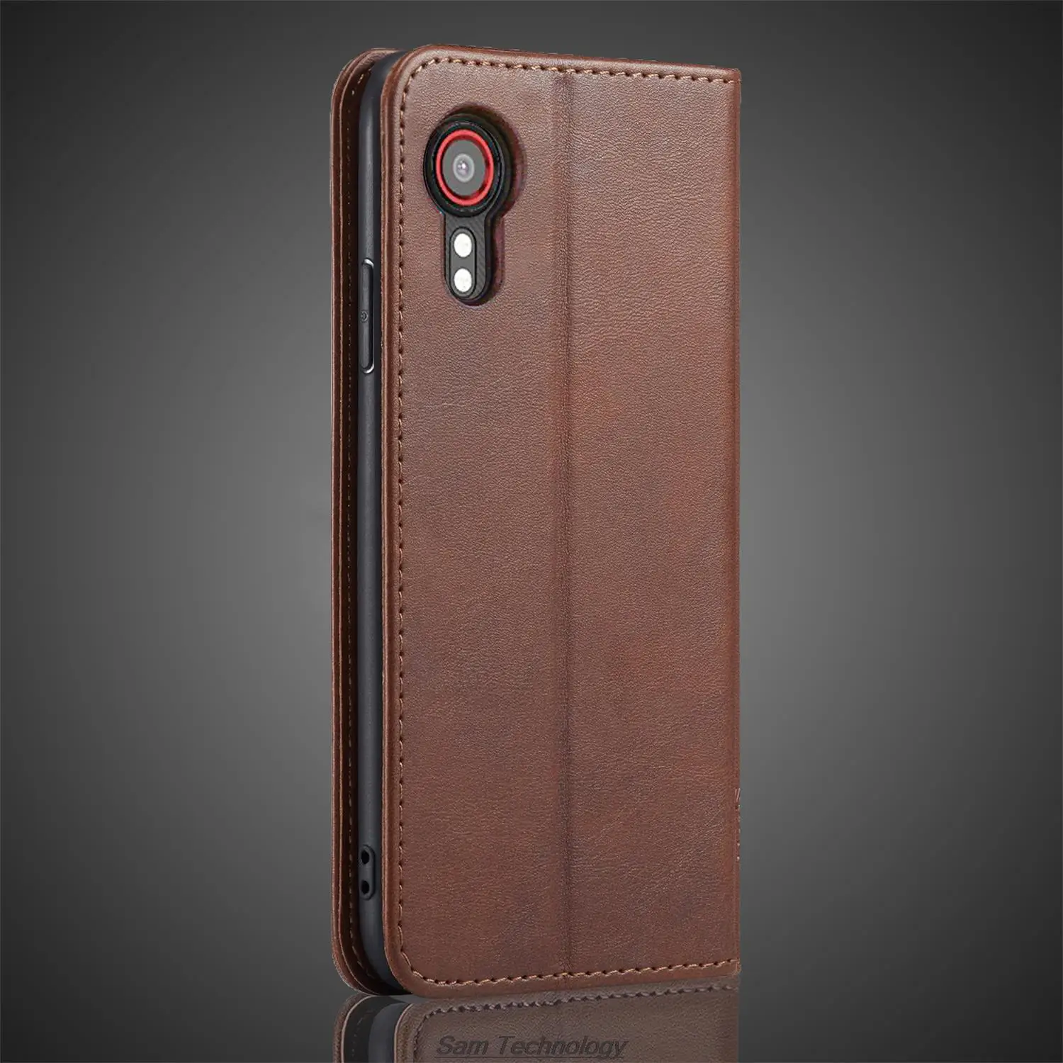 Premium Magnetic Leather Flip Wallet Case – Elegant Holster Cover with Card Slots