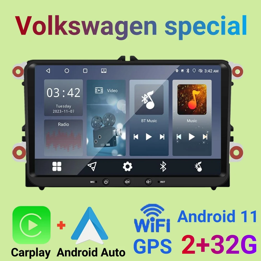 

Android 11 Car Radio For VW Volkswagen Golf 5 6 Touran Passat B6 Jetta MK5 MK6 Autoradio Multimedia Player Smart car systems
