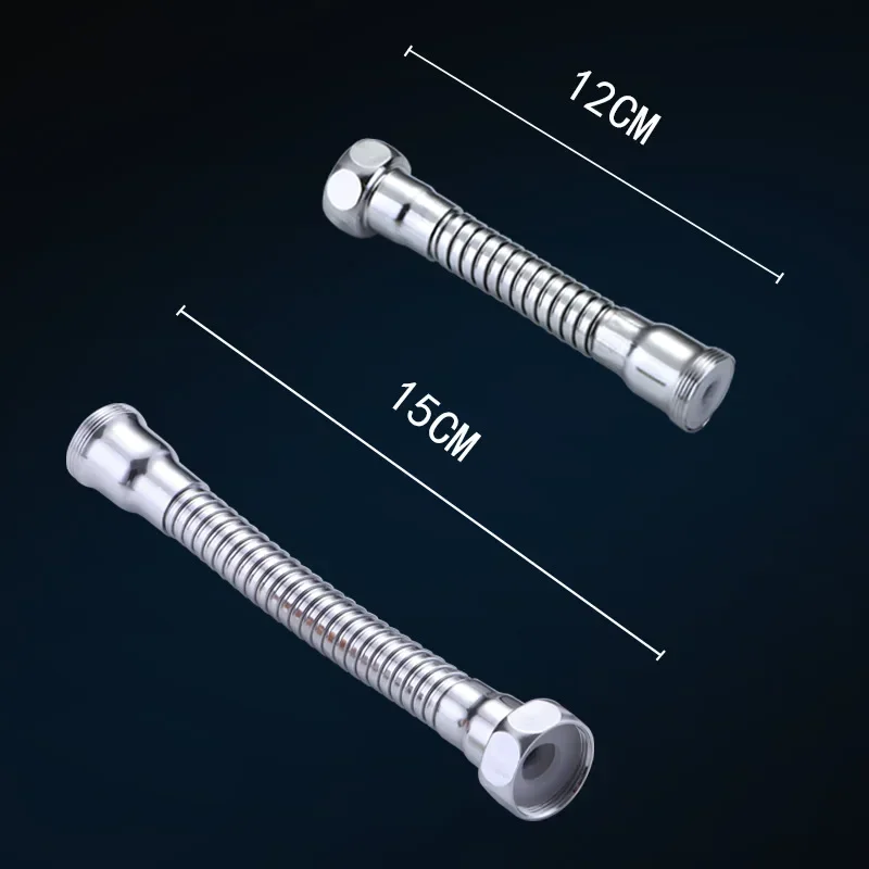 12cm 15cm Kitchen Faucet Tube Water Saving Tap Extension Hose Pipe Connection Faucet Adapter for Adjustment Faucet Accessories 2