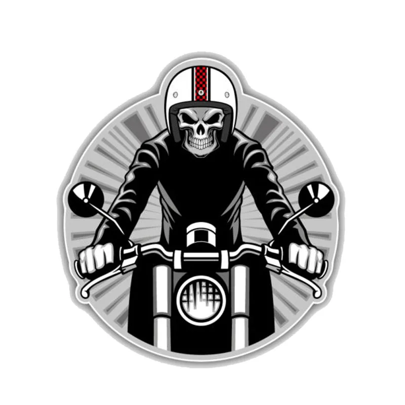 

CTCM fashion decoration evil motorcycle PVC high quality 13cm * 11cm waterproof cover scratch Car Sticker