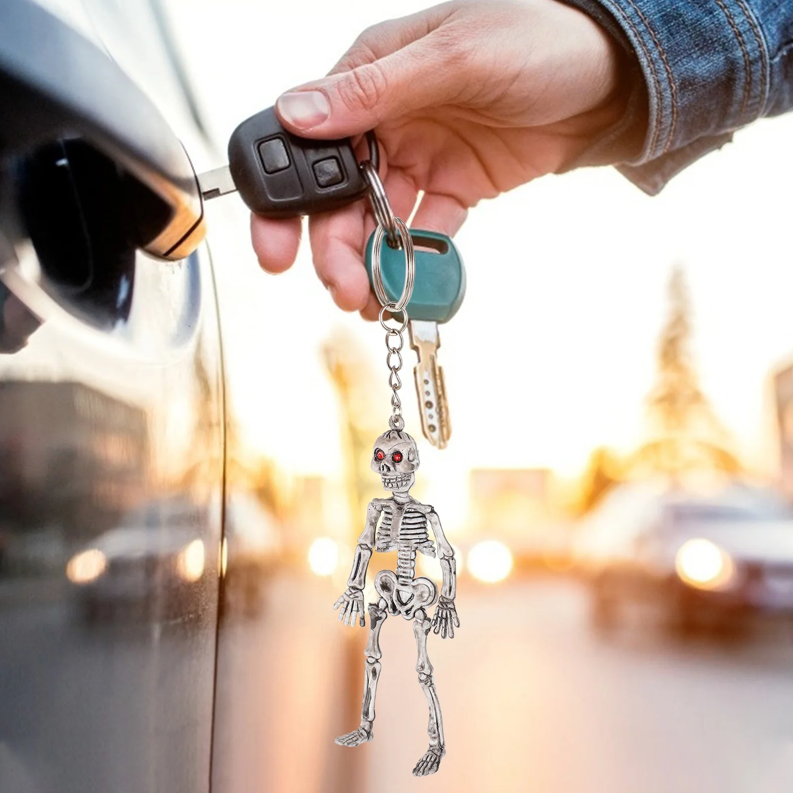

12 Pcs Keychain Fob Halloween Supply Decor Pendant Hanging Pvc Keychains Ring