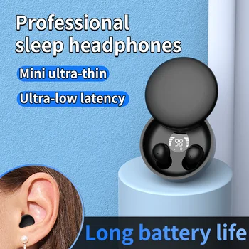 SK26 Bluetooth 5.4 Wireless Earphones Small Earbuds Sleeping Sport Invisible Headphones Bass Sound Quality Headset Sliding Cover 5