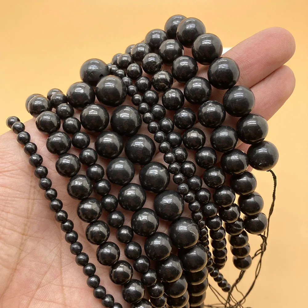 Black Shungite Energy Gemstone for Cleansing and Chakra Balance - Ideal DIY Gift