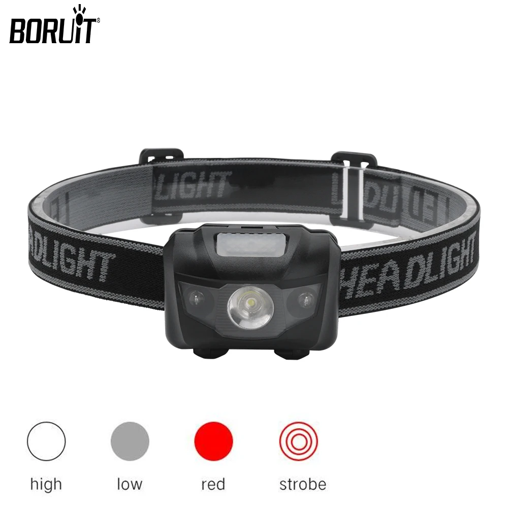 Lampada Frontale LED Mini Potente – Torcia Da Campeggio Con 3 LED, Pile AAA Incluse?