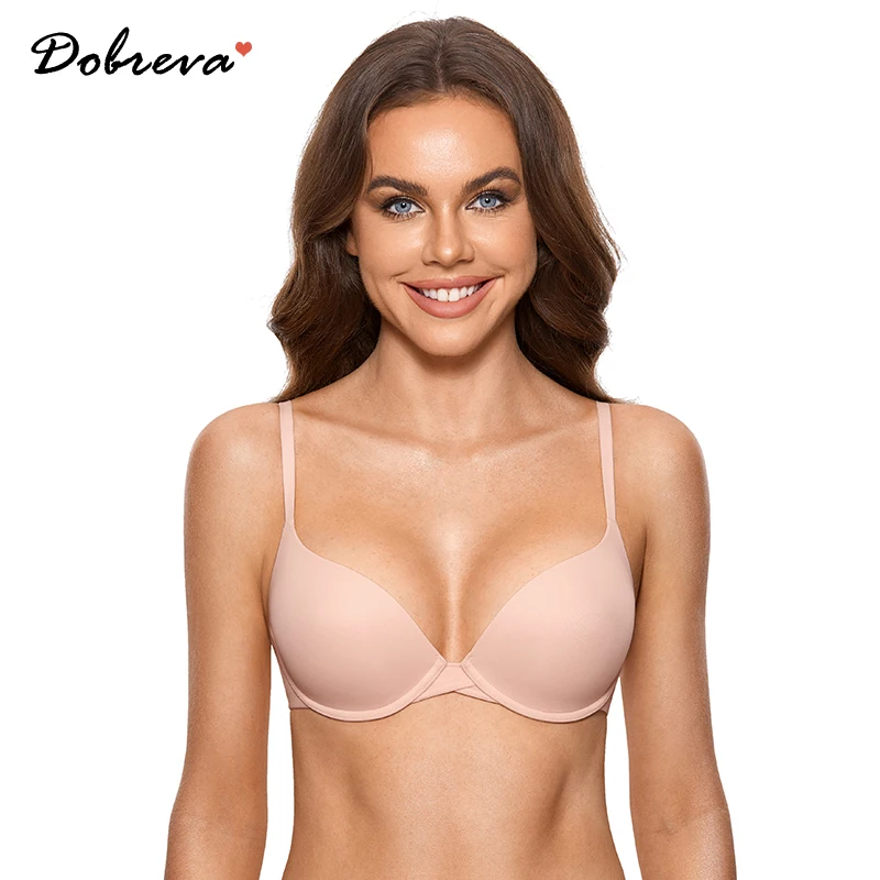 Women's Seamless Bra Plus Size Full Coverage Tshirt Lightly Padded  Underwire Bras - AliExpress