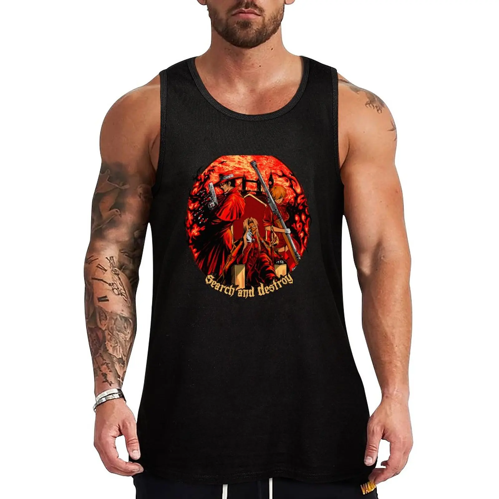 

New Search and Destroy Tank Top summer 2023 bodybuilding for men