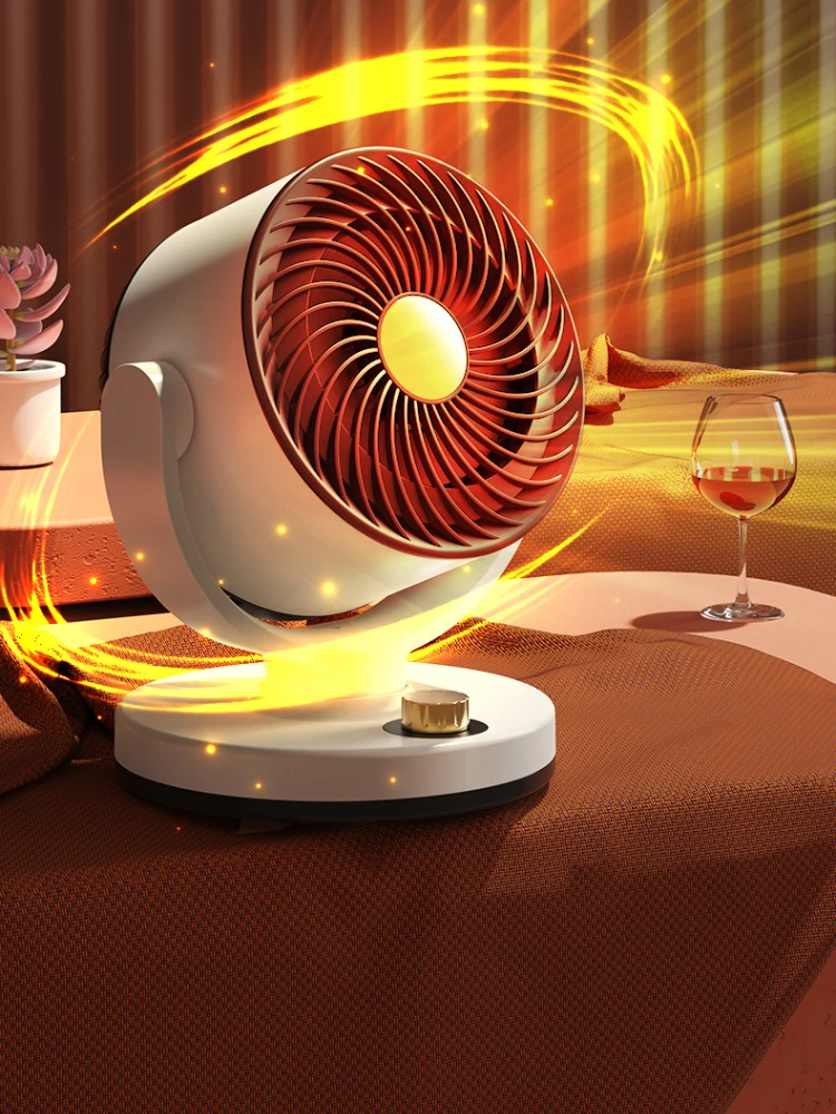 High Power Fan Heater Cold and Warm Dual Purpose Home Heaters Commercial  Office Desktop Wall Mounted Small Solar Heating Stove
