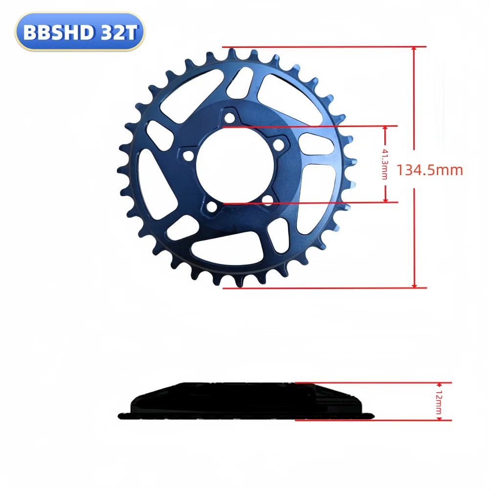 GUSTAVO-Anneau De Chaîne De Vélo électrique, Décalage De 24.5mm, Pour BAFANG BBSHD M625, Moteur à Entraînement Central De 1000W, 42T 44T 46T 48T